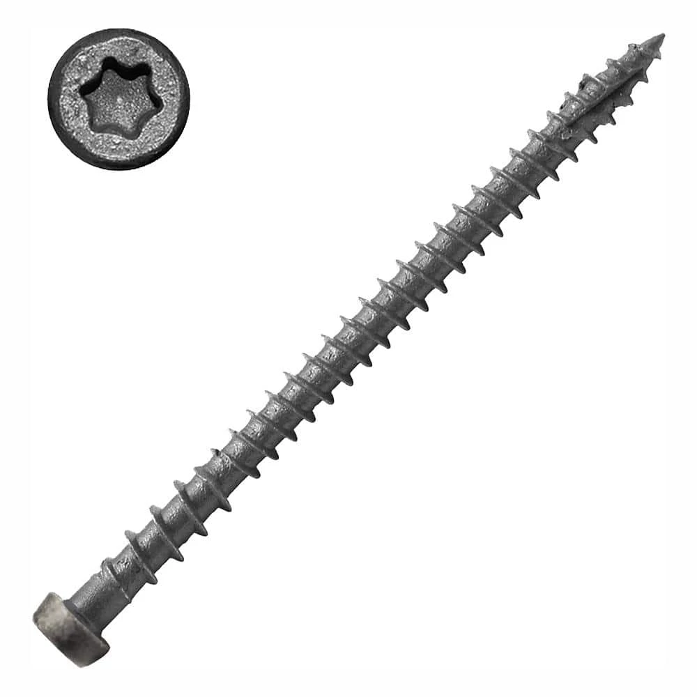 DeckLok #10 x 2-3/4 in. Star Drive Self-Countersinking Flat Head ACQ Compatible River Rock Composite Deck Screws (75 per Pack) 3 DeckLok #10 x 2-3/4 in. Star Drive Self-Countersinking Flat Head ACQ Compatible River Rock Composite Deck Screws (75 per Pack)