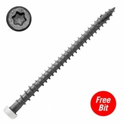 DeckLok #10 x 2-3/4 in. Star Drive Self- Countersinking Flat Head ACQ Compatible White Composite Deck Screws (350-Piece) 7 DeckLok #10 x 2-3/4 in. Star Drive Self- Countersinking Flat Head ACQ Compatible White Composite Deck Screws (350-Piece) -Baldwin Sales Store decklok deck screws cd234wh350 4f 1000