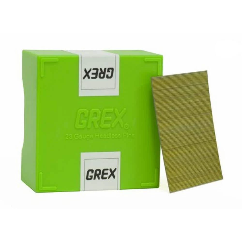 Grex 2 in. 23-Gauge Galvanized Headless Pins (10M-Box) 3 Grex 2 in. 23-Gauge Galvanized Headless Pins (10M-Box)