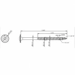 GRK Fasteners #8 x 2-1/2 in. Star Drive Low Profile Washer-Head Wood Cabinet Screw (100 per Pack) -Baldwin Sales Store grk fasteners wood screws 113079 44 1000