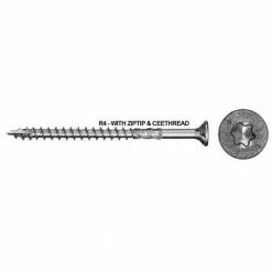 GRK Fasteners #10 x 2-1/2 in. Star Drive Flat Head Stainless Steel Multi-Purpose Wood Screw (80-Pack) -Baldwin Sales Store grk fasteners wood screws 137133 a0 1000