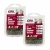 GRK Fasteners # 8 x 1-1/2 in. Star Drive Bugle Head R4 Multi-Purpose Screw Combo Kit 2 of ( 110-Pack) -Baldwin Sales Store grk fasteners wood screws 99402 64 1000