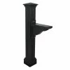 Mayne Manchester Decorative Polyethylene Mailbox Post, Black -Baldwin Sales Store mayne mailbox posts stands 5852 b 64 1000
