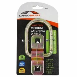CargoSmart 3/8 in. Light Duty Medium Latching D-Ring (1-Pack) -Baldwin Sales Store metallics cargosmart tie down hardware accessories 6550 66 1000
