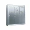 Florence 1250 Vertical Series 3-Compartment Aluminum Surface-Mount Mailbox