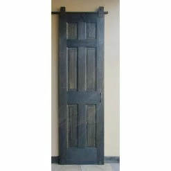Quiet Glide 96 in. Basic Rectangle Oil Rubbed Bronze Sliding Barn Door Round Track and Hardware Kit -Baldwin Sales Store oil rubbed bronze quiet glide barn door hardware qg 1300 br 96 07 1f 1000