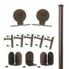 Quiet Glide 96 in. Top Mount Oil Rubbed Bronze Sliding Barn Door Round Track and Hardware Kit 1 Quiet Glide 96 in. Top Mount Oil Rubbed Bronze Sliding Barn Door Round Track and Hardware Kit -Baldwin Sales Store oil rubbed bronze quiet glide barn door hardware qg 1300 tm 96 07 64 1000