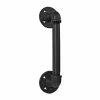 Quiet Glide 3-1/2 in. x 13 in. Black Industrial Pipe Barn Door Pull -Baldwin Sales Store quiet glide door pull handles 5213990108 64 1000