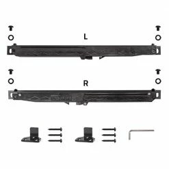 Quiet Glide 96 in. Soft Close Satin Nickel Sliding Barn Door Hardware and Track Kit -Baldwin Sales Store satin nickel quiet glide barn door hardware nt140009w9602sc 4f 1000