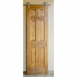 Quiet Glide 96 in. Cube Stick Satin Nickel Sliding Barn Door Round Track and Hardware Kit -Baldwin Sales Store satin nickel quiet glide barn door hardware qg 1300 cs 96 02 4f 1000