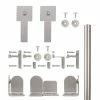 Quiet Glide 96 in. Cube Stick Satin Nickel Sliding Barn Door Round Track and Hardware Kit -Baldwin Sales Store satin nickel quiet glide barn door hardware qg 1300 cs 96 02 64 1000