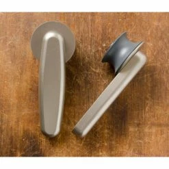 Quiet Glide 72 in. Vista Satin Nickel Sliding Barn Door Round Track and Hardware Kit 13 Quiet Glide 72 in. Vista Satin Nickel Sliding Barn Door Round Track and Hardware Kit -Baldwin Sales Store satin nickel quiet glide barn door hardware qg1300v02 fa 1000