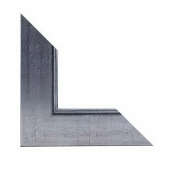 MirrorChic Drexel Graphite 42 in. x 42 in. DIY Mirror Frame Kit Mirror Not Included -Baldwin Sales Store silver mirrorchic mirror framing kits e11225 1103 04 4f 1000