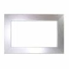 MirrorChic Moderna Crosshatch Silver 2 in. x 72 in. x 42 in. DIY Mirror Frame Kit, Mirror Not Included -Baldwin Sales Store silver mirrorchic mirror framing kits e1474 542 04 64 1000