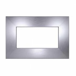 MirrorChic Moderna Crosshatch 3 in. x 30 in. x 36 in. DIY Mirror Frame Kit in Silver, Mirror Not Included