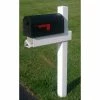 The Handy Post 54 in x 24 in x 5 in Adjustable Arm Mailbox Post Sleeve in White with X Large Newspaper Holder 2 The Handy Post 54 in x 24 in x 5 in Adjustable Arm Mailbox Post Sleeve in White with X Large Newspaper Holder -Baldwin Sales Store the handy post mailbox posts stands hp 1w 64 1000