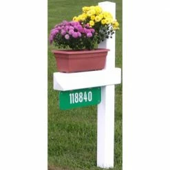 The Handy Post 54 in x 24 in x 5 in Adjustable Arm Mailbox Post Sleeve in White with X Large Newspaper Holder -Baldwin Sales Store the handy post mailbox posts stands hp 1w 76 1000