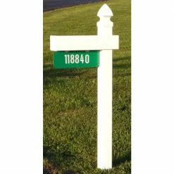 The Handy Post 54 in x 24 in x 5 in Adjustable Arm Mailbox Post Sleeve in White with X Large Newspaper Holder -Baldwin Sales Store the handy post mailbox posts stands hp 1w fa 1000