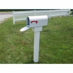 The Handy Post 42 in. x 8 in. White Vinyl Mailbox Post Sleeve -Baldwin Sales Store the handy post mailbox posts stands hp 1w1 66 1000