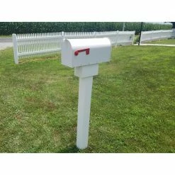 The Handy Post 42 in. x 8 in. White Vinyl Mailbox Post Sleeve -Baldwin Sales Store the handy post mailbox posts stands hp 1w1 fa 1000
