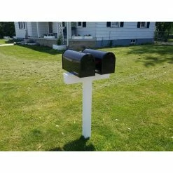 The Handy Post 42 in. x 26 in. Vinyl Post Sleeve Mailbox, White -Baldwin Sales Store the handy post mailbox posts stands hp 1w2 1f 1000