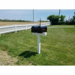 The Handy Post 42 in. x 26 in. Vinyl Post Sleeve Mailbox, White -Baldwin Sales Store the handy post mailbox posts stands hp 1w2 44 1000