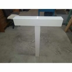 The Handy Post Post for 3 Mailboxes 42 in. x 31 in. x 5 in. Vinyl Sleeve, White -Baldwin Sales Store the handy post mailbox posts stands hp 1w3 4f 1000