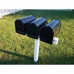 The Handy Post 42 in. x 40 in. x 5 in. Vinyl Sleeve Post for 3 XL Mailboxes, White -Baldwin Sales Store the handy post mailbox posts stands hp 1w3xl 4f 1000