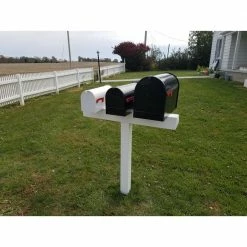 The Handy Post 42 in. x 40 in. x 5 in. Vinyl Sleeve Post for 3 XL Mailboxes, White -Baldwin Sales Store the handy post mailbox posts stands hp 1w3xl fa 1000