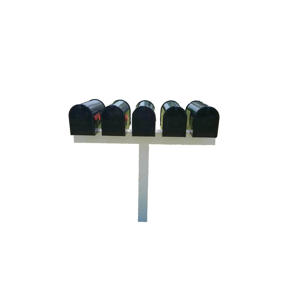 The Handy Post 42 in. x 54 in. Vinyl Post Sleeve for 5 Small, Medium, Large Mailboxes, White 3 The Handy Post 42 in. x 54 in. Vinyl Post Sleeve for 5 Small, Medium, Large Mailboxes, White