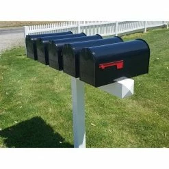 The Handy Post 42 in. x 54 in. Vinyl Post Sleeve for 5 Small, Medium, Large Mailboxes, White 14 The Handy Post 42 in. x 54 in. Vinyl Post Sleeve for 5 Small, Medium, Large Mailboxes, White -Baldwin Sales Store the handy post mailbox posts stands hp 1w5 fa 1000