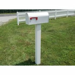 The Handy Post 42 in. x 4 in. Vinyl Mailbox Post Sleeve, White -Baldwin Sales Store the handy post mailbox posts stands hp 1wsl 66 1000