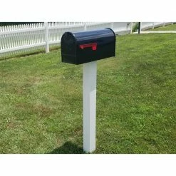 The Handy Post 42 in. x 4 in. Vinyl Mailbox Post Sleeve, White -Baldwin Sales Store the handy post mailbox posts stands hp 1wsl fa 1000