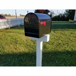 The Handy Post Solo 42 in. x 15 in. Vinyl Mailbox Post Sleeve for All Size Mailboxes, White -Baldwin Sales Store the handy post mailbox posts stands hp 1wsolo 1f 1000