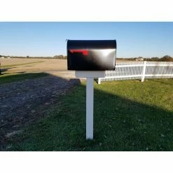The Handy Post Solo 42 in. x 15 in. Vinyl Mailbox Post Sleeve for All Size Mailboxes, White -Baldwin Sales Store the handy post mailbox posts stands hp 1wsolo d4 1000