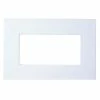 MirrorChic Gallery 48 in. x 36 in. DIY Mirror Frame Kit in White Mirror Not Included -Baldwin Sales Store white mirrorchic mirror framing kits e766 401 01 64 1000