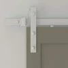 Quiet Glide 78-3/4 in. White Sliding Barn Door Hardware and Track Kit 1 Quiet Glide 78-3/4 in. White Sliding Barn Door Hardware and Track Kit -Baldwin Sales Store white quiet glide barn door hardware nt140009w01 64 1000