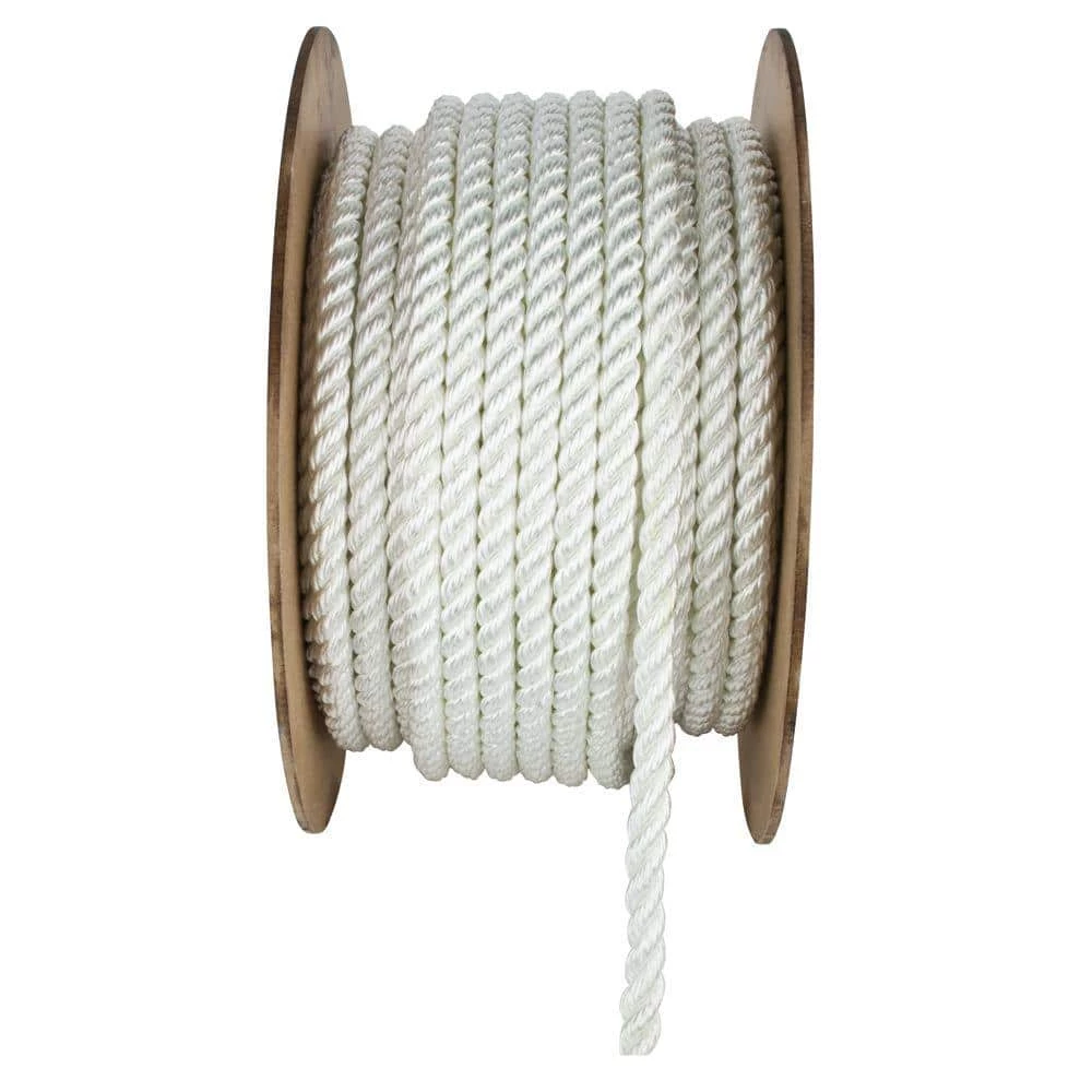 Crown Bolt 5/8 in. x 200 ft. White Twisted Nylon and Polyester Rope 3 Crown Bolt 5/8 in. x 200 ft. White Twisted Nylon and Polyester Rope